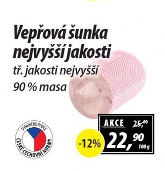 Vepřová šunka nejvyšší jakosti