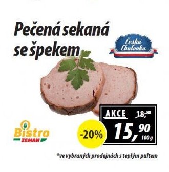 Pečená sekaná se špekem
