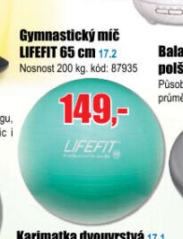 Gymnastický míč LIFEFIT 65 cm
