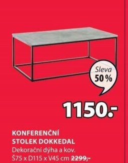 KONFERENČNÍ STOLEK DOKKEDAL