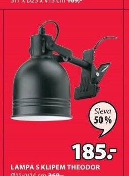 Lampa s klipem THEODOR