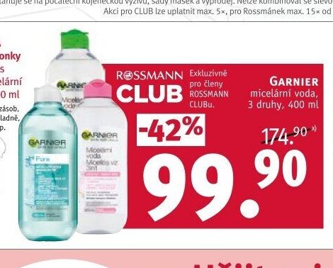 Garnier micelární voda
