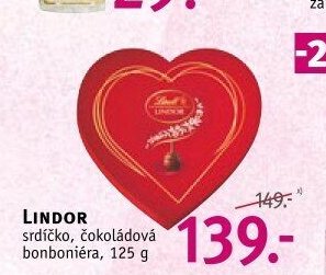 Lindor srdíčko bonboniéra
