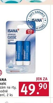 Isana Classic balzám na rty, výhodné balení, 2 ks