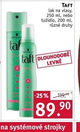 TAFT lak na vlasy, 250 ml