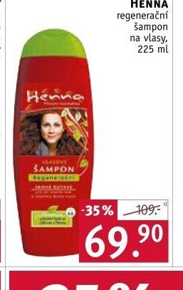 Henna regenerační šampon na vlasy, 225 ml
