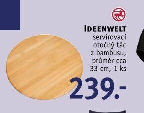 IDEENWELT servírovací otočný tác z bambusu