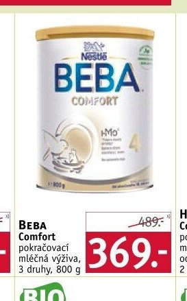 Beba Comfort pokračovací mléčná výživa, 3 druhy, 800 g