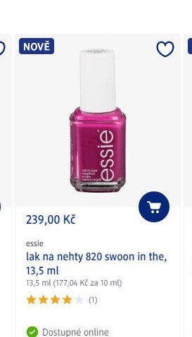 essie lak na nehty 820 swoon in the