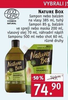 Nature Box šampon nebo balzám na vlasy