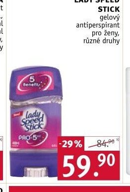 LADY SPEED STICK gelový antiperspirant