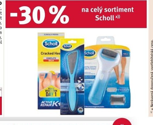 SCHOLL krém a pilník na nohy