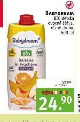 BABYDREAM dětská ovocná šťáva
