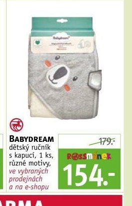 BABYDREAM dětský ručník s kapucí