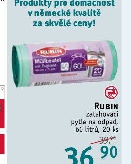 RUBIN zatahovací pytle