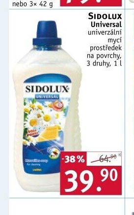 SIDOLUX Universal univerzální mycí prostředek