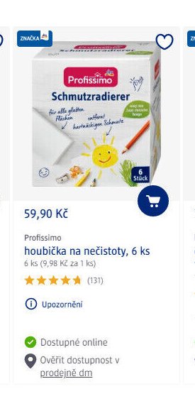 Profissimo houbička na nečistoty, 6 ks