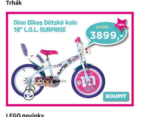 Dino Bikes Dětské kolo 16