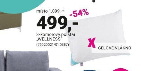3-komorový polštář WELLNESS