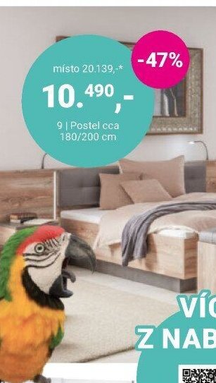 9 | Postel cca 180/200 cm