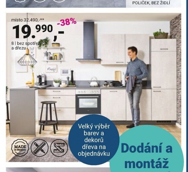 Kuchyně na míru (střední)