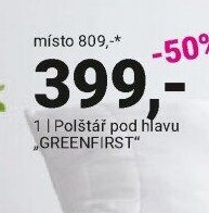 Polštář pod hlavu GREENFIRST