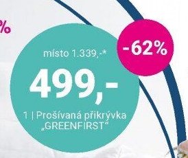 Prošívaná přikrývka GREENFIRST