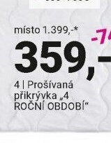 Prošívaná přikrývka 4 ROČNÍ OBDOBÍ