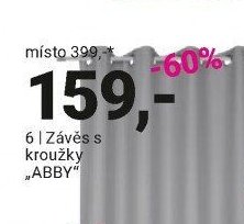 Závěs s kroužky ABBY