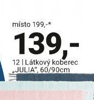 Látkový koberec JULIA