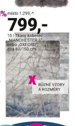Tkaný koberec MANCHESTER 1 nebo OXFORD