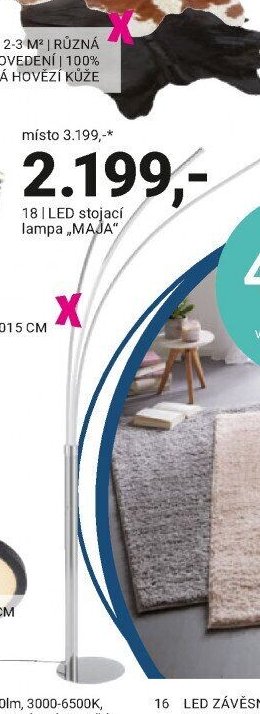 LED stojací lampa MAJA