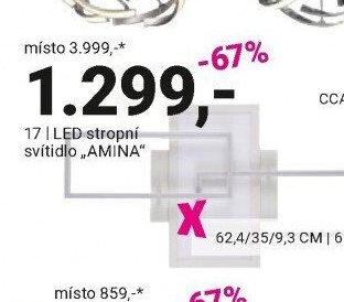 LED stropní svítidlo AMINA