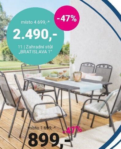 Zahradní stůl „BRATISLAVA 1
