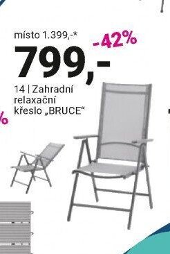 Zahradní relaxační křeslo „BRUCE