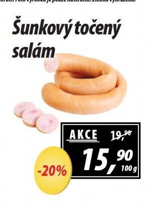 Šunkový točený salám