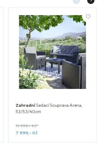Zahradní Sedací Souprava Arena, 53/53/40cm