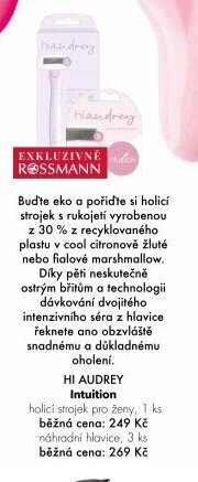 HI AUDREY Intuition holicí strojek pro ženy
