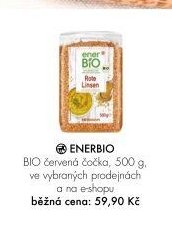 ENERBIO BIO červená čočka, 500 g