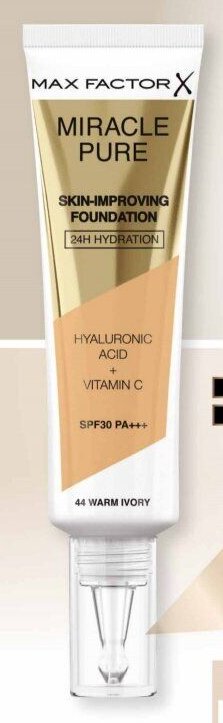 Max Factor Miracle Pure Skin-Improving Foundation 44 Warm Ivory