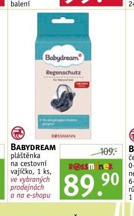 BABYDREAM pláštěnka na cestovní vajíčko