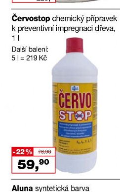 Červostop chemický přípravek