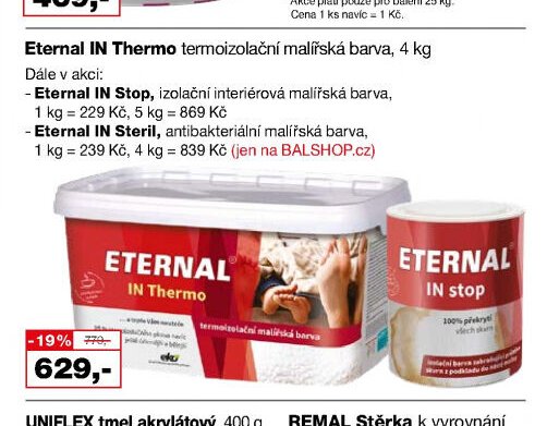 Eternal IN Thermo termoizolační malířská barva, 4 kg