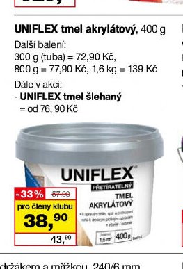 UNIFLEX tmel akrylátový, 400 g