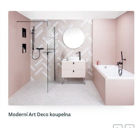 Moderní Art Deco koupelna