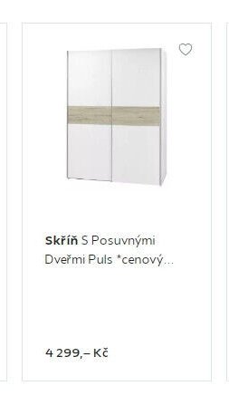 Skříň S Posuvnými Dveřmi Puls