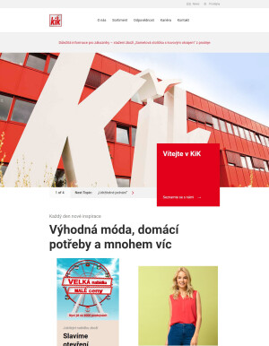 aktuální leták Kik textil 25.5.2022-31.5.2022