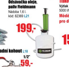 Odsávačka oleje, paliv Fieldmann