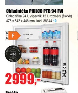 Chladnička PHILCO PTB 94 FW