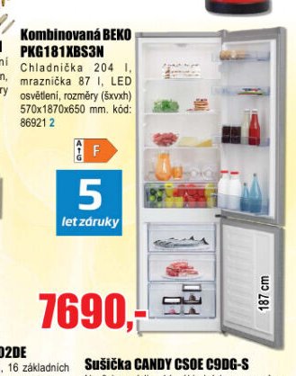 Kombinovaná BEKO PKG181XBS3N